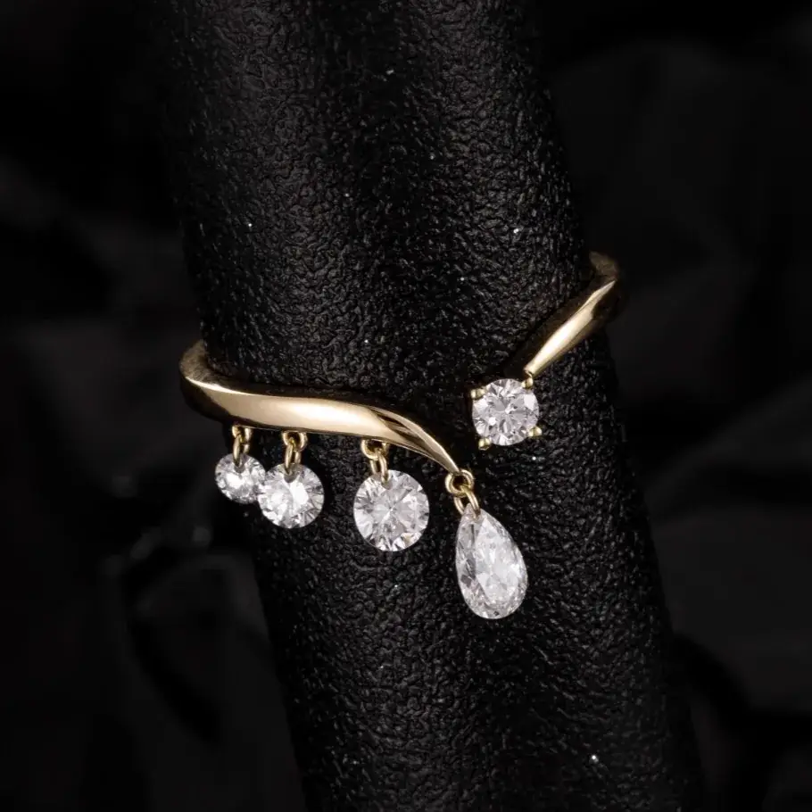 14K Gold Lab-Grown Diamond Ring — 0.59 ct