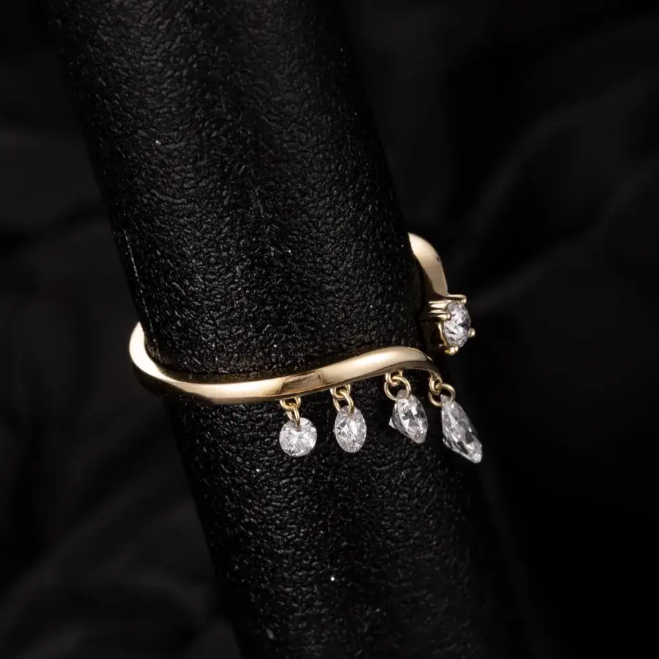 14K Gold Lab-Grown Diamond Ring — 0.59 ct — view 2