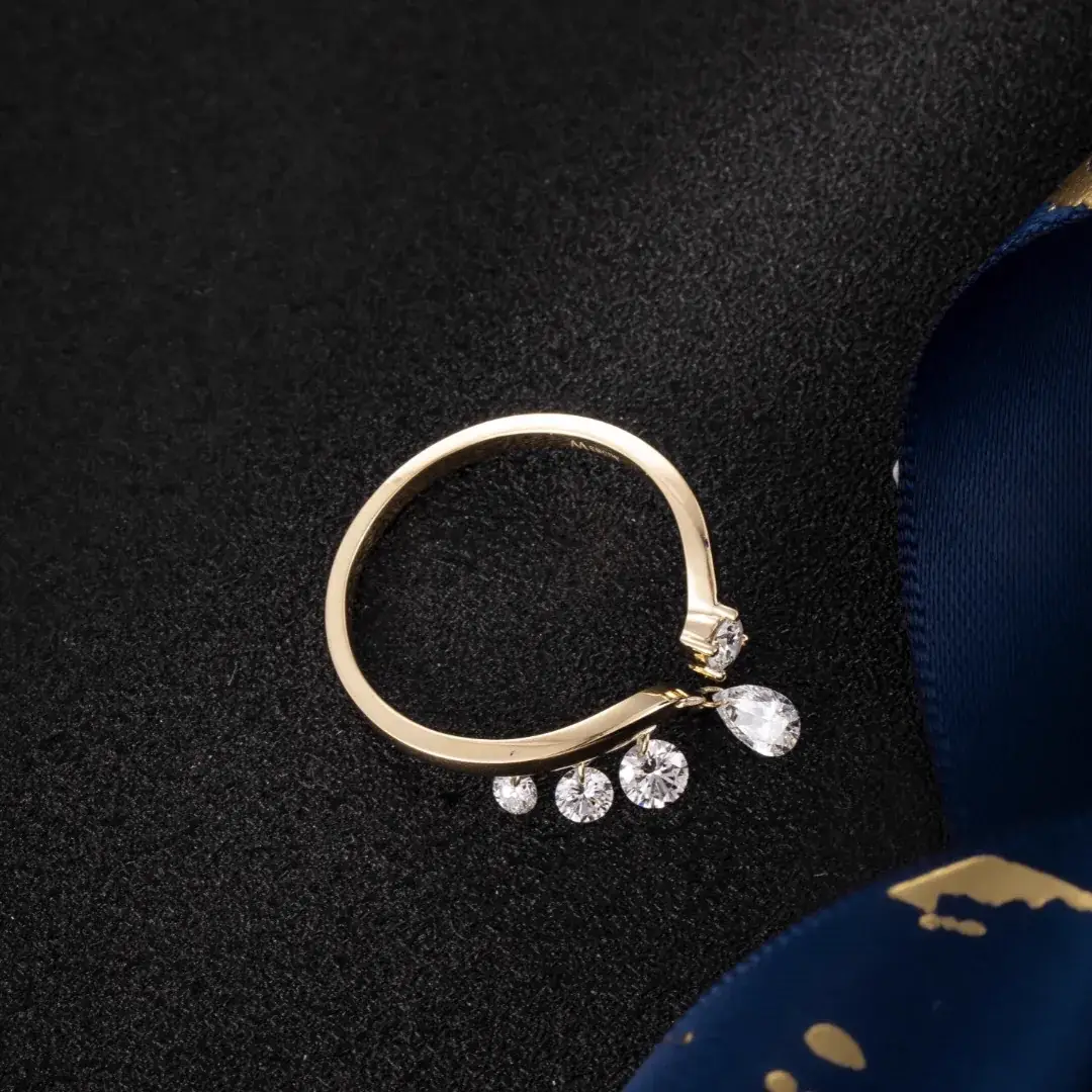 14K Gold Lab-Grown Diamond Ring — 0.59 ct — view 3