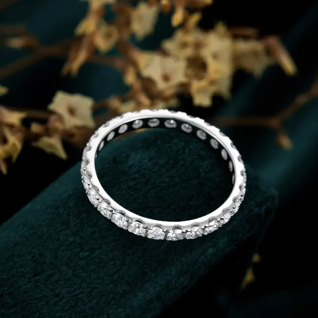 PT900 Platinum Lab-Grown Diamond Ring — 0.87 ct — view 2