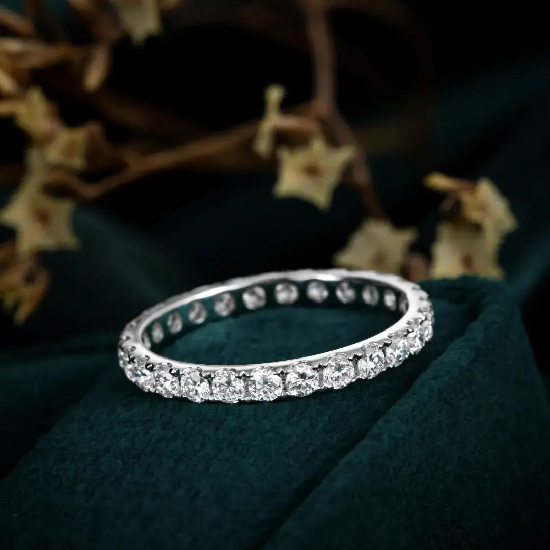 PT900 Platinum Lab-Grown Diamond Ring — 0.87 ct — view 3