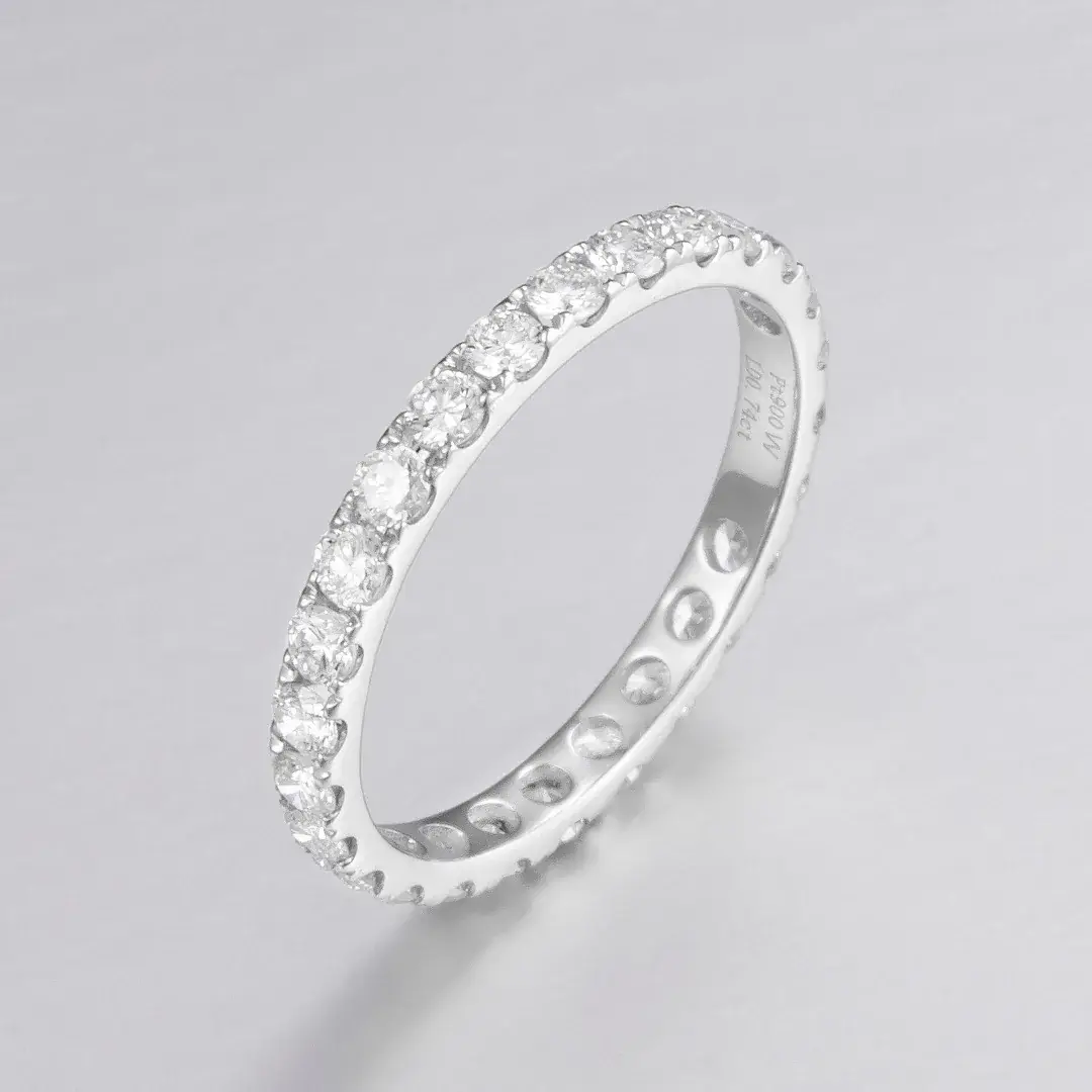 PT900 Platinum Lab-Grown Diamond Ring — 0.87 ct — view 4