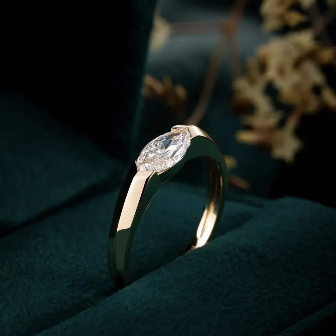 14K Gold Lab-Grown Diamond Ring — 0.89 ct