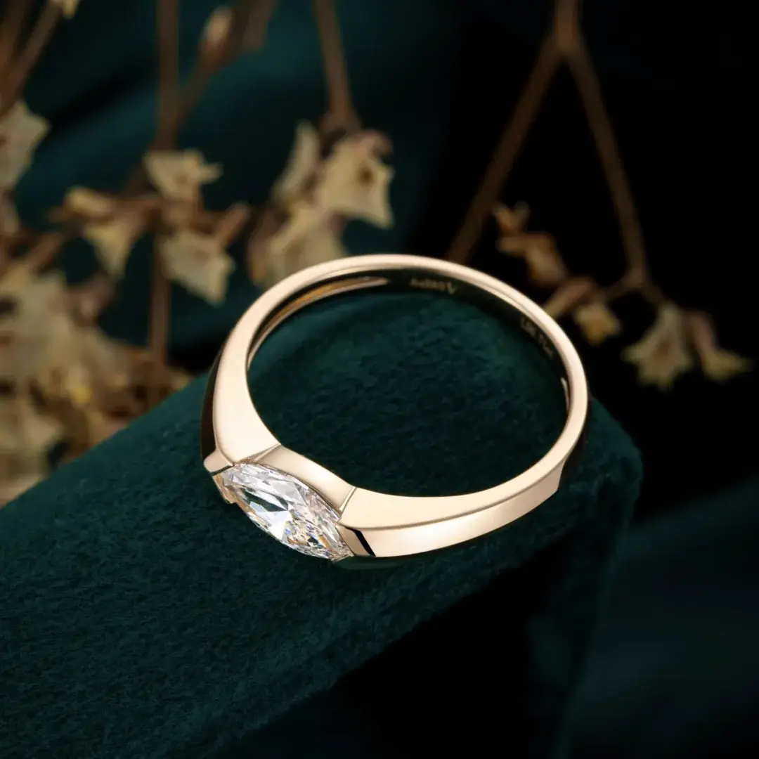 14K Gold Lab-Grown Diamond Ring — 0.89 ct — view 2