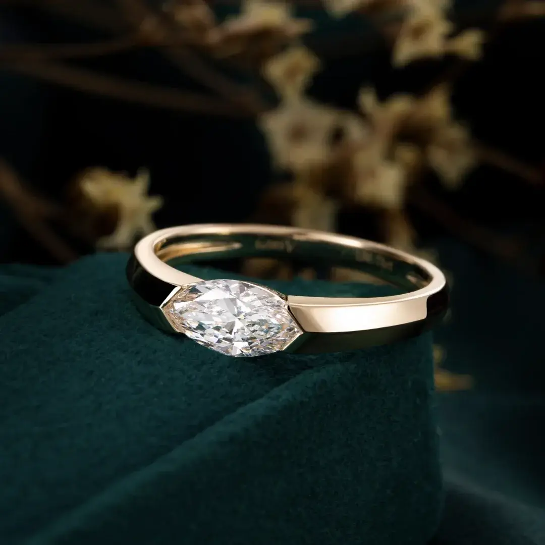 14K Gold Lab-Grown Diamond Ring — 0.89 ct — view 3