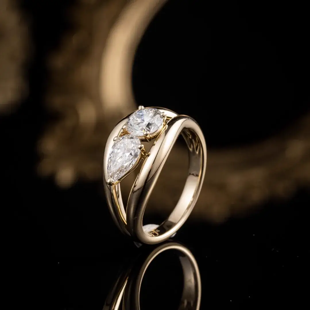 14K Gold Lab-Grown Diamond Ring — 1.42 ct