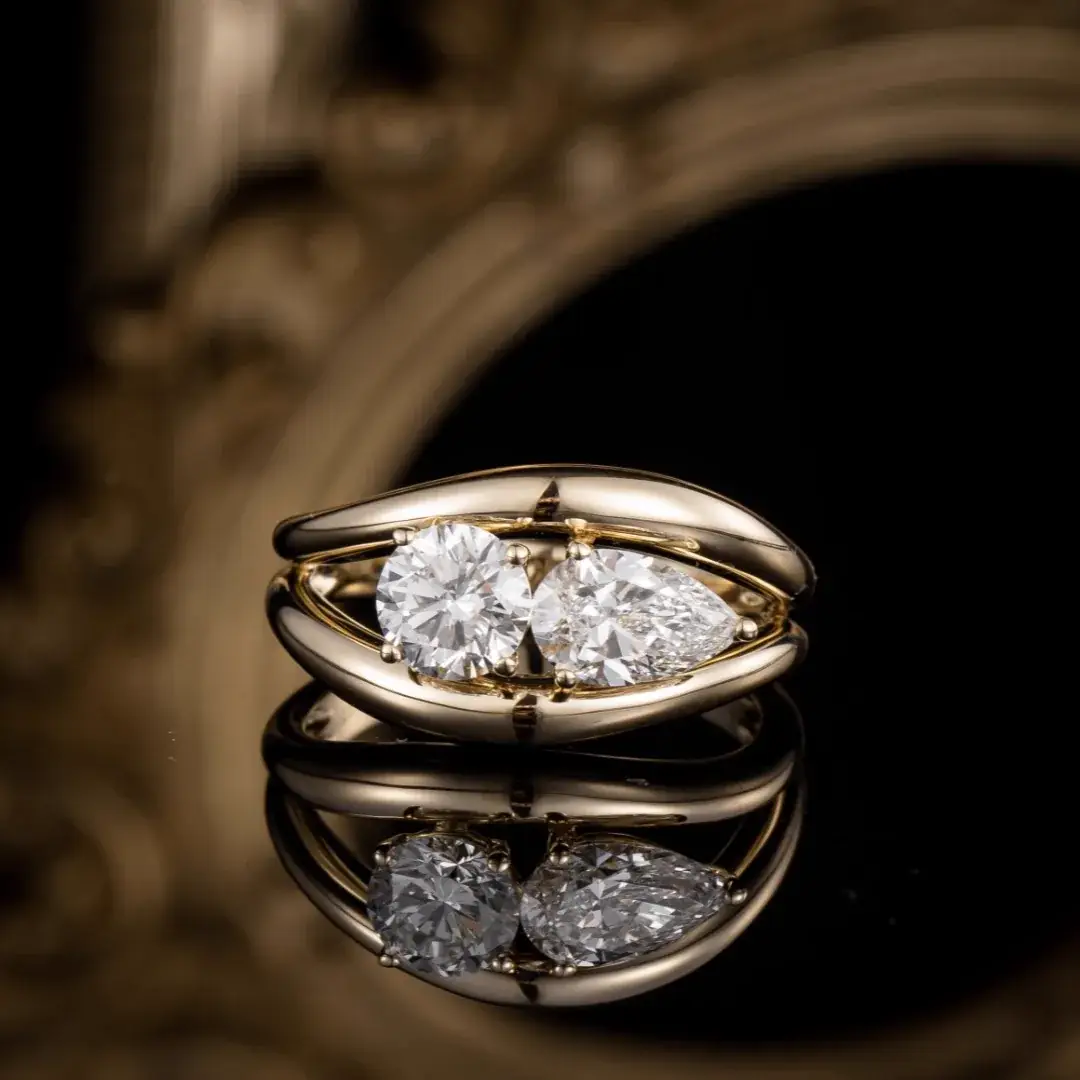 14K Gold Lab-Grown Diamond Ring — 1.42 ct — view 2