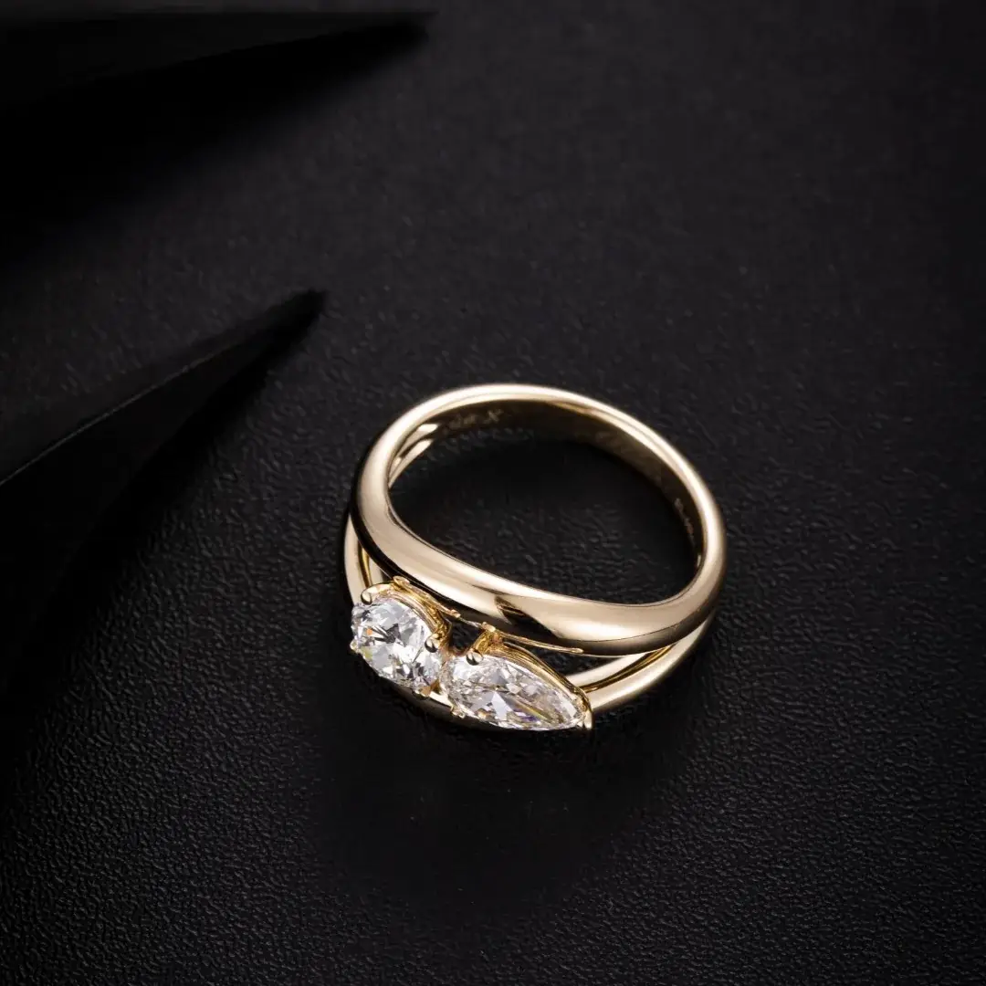 14K Gold Lab-Grown Diamond Ring — 1.42 ct — view 3