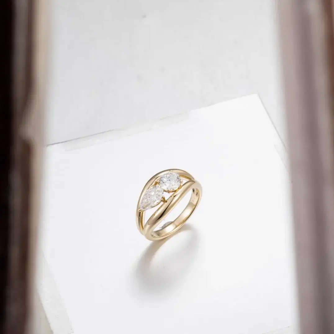 14K Gold Lab-Grown Diamond Ring — 1.42 ct — view 4