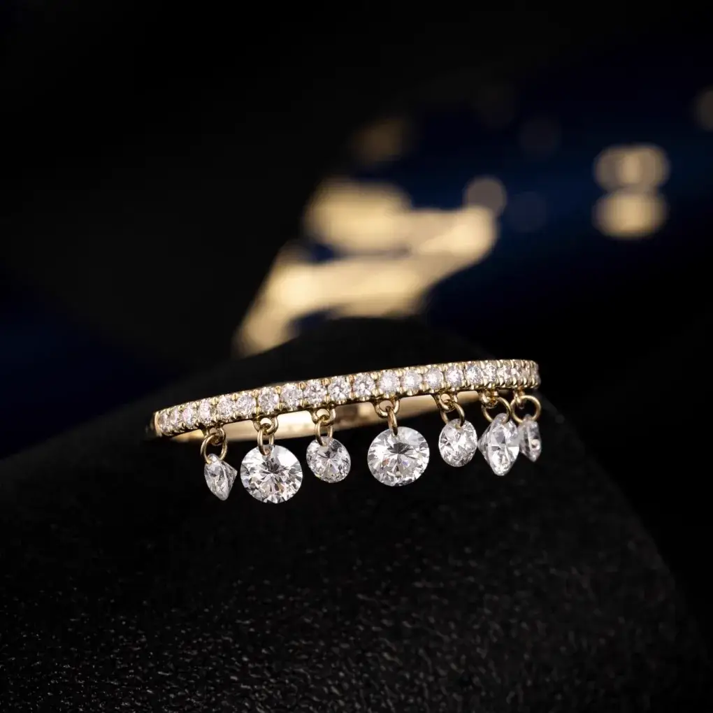 14K Gold Lab-Grown Diamond Ring — 0.58 ct