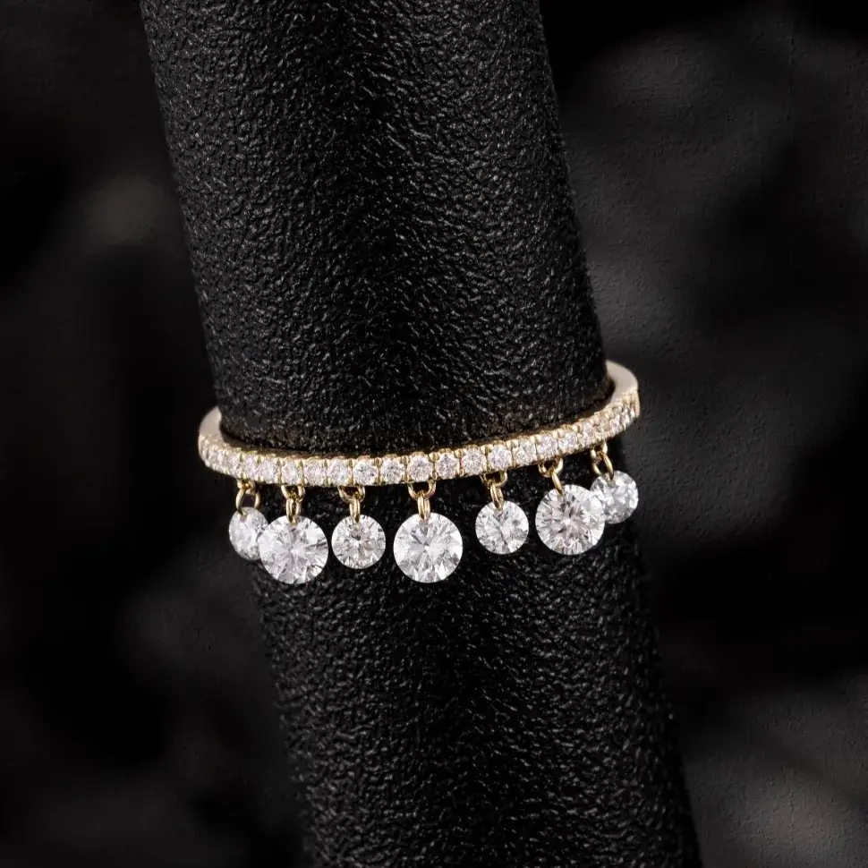 14K Gold Lab-Grown Diamond Ring — 0.58 ct — view 2