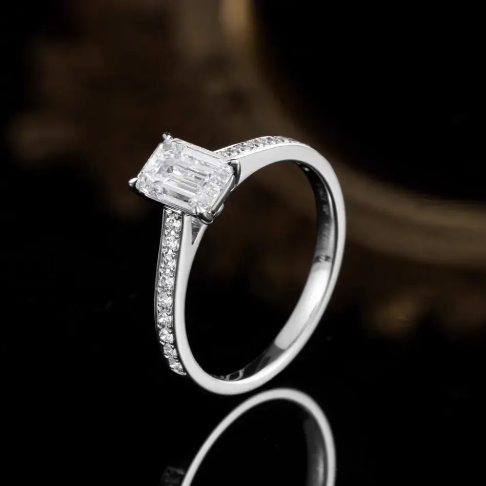 PT900 Platinum Lab-Grown Diamond Ring — 1.14 ct