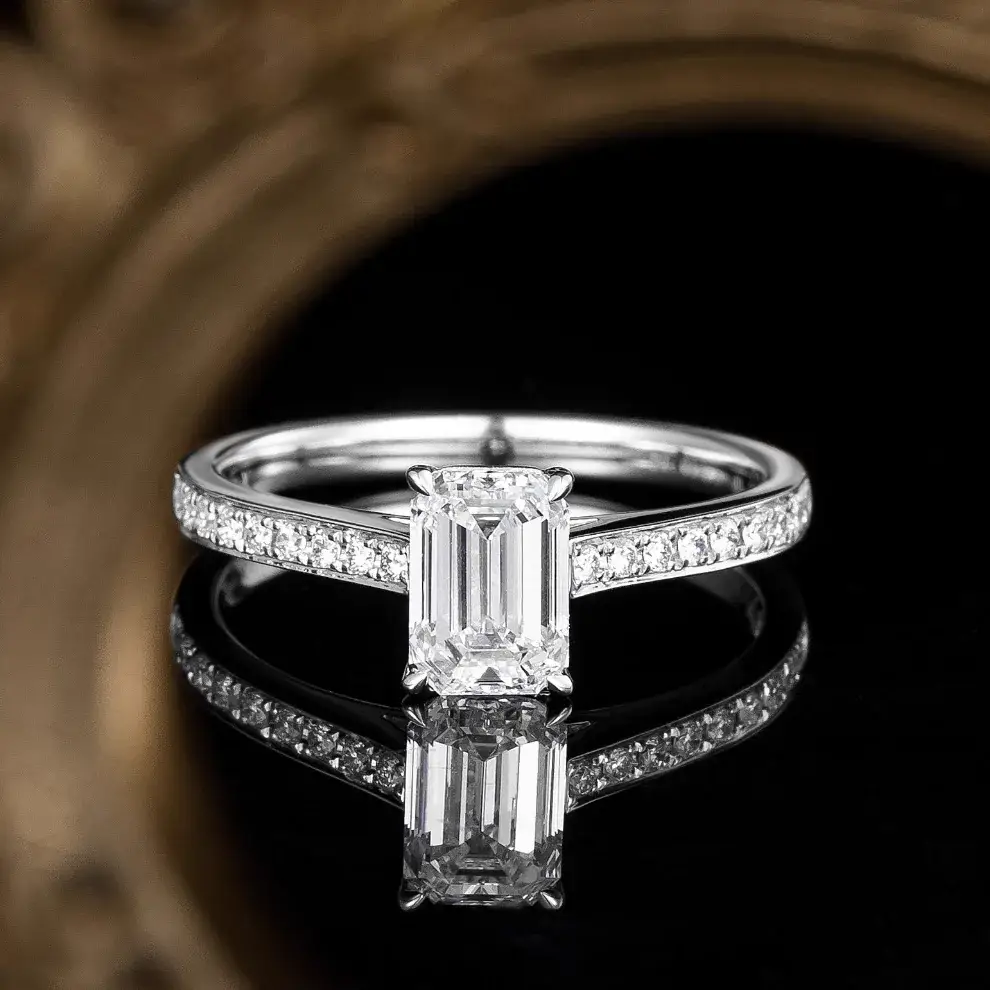 PT900 Platinum Lab-Grown Diamond Ring — 1.14 ct — view 2