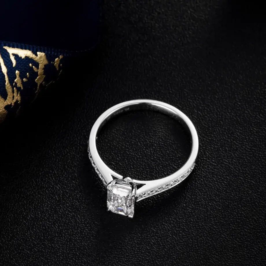 PT900 Platinum Lab-Grown Diamond Ring — 1.14 ct — view 3