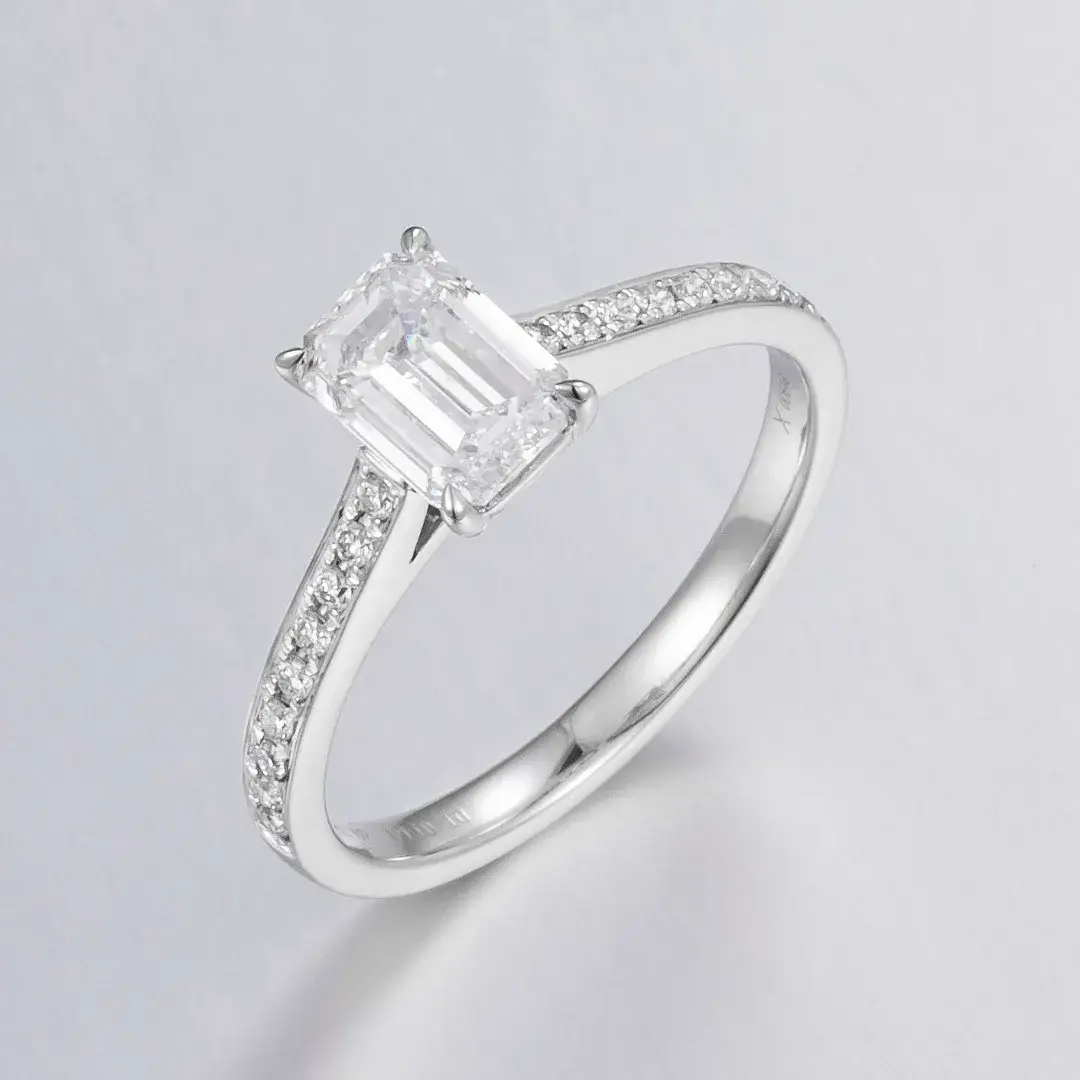 PT900 Platinum Lab-Grown Diamond Ring — 1.14 ct — view 4