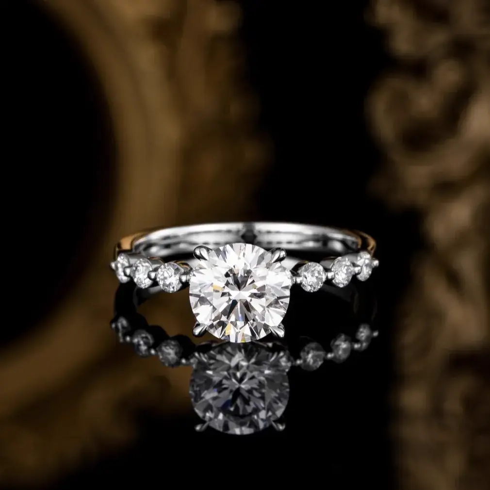 14K Gold Lab-Grown Diamond Ring — 1.97 ct — view 2