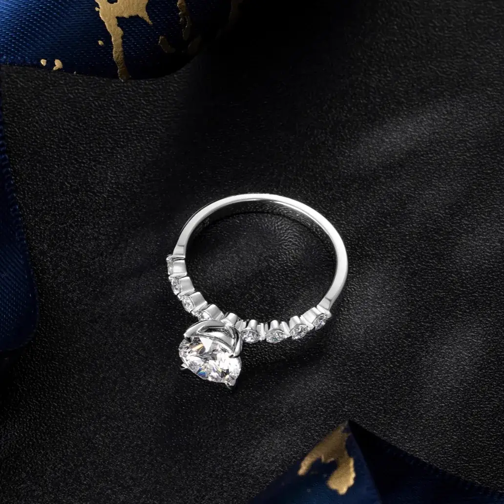 14K Gold Lab-Grown Diamond Ring — 1.97 ct — view 3