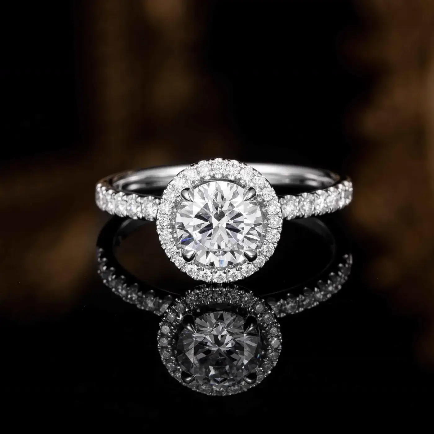 14K Gold Lab-Grown Diamond Ring — 1.30 ct