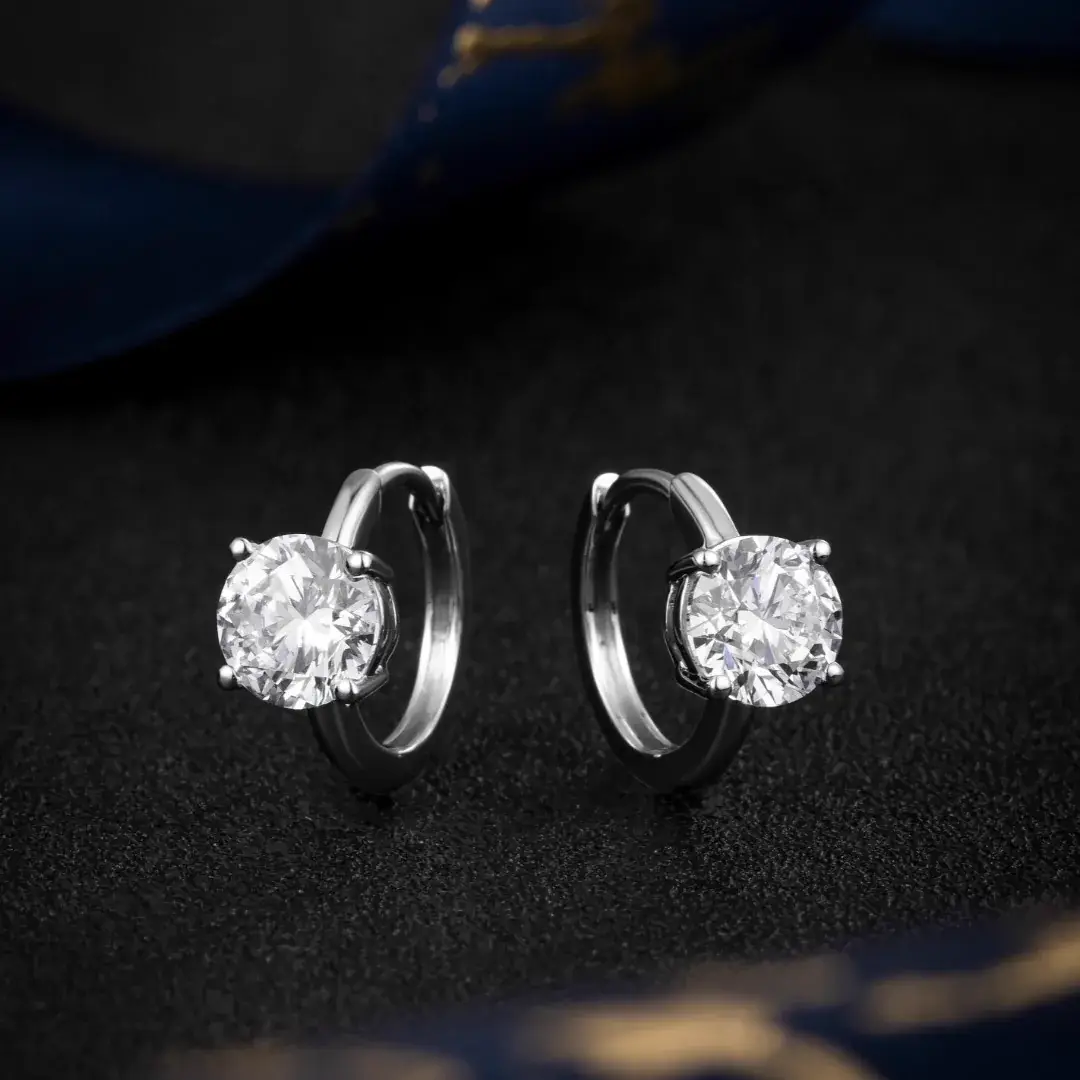 Lab-grown diamond earrings