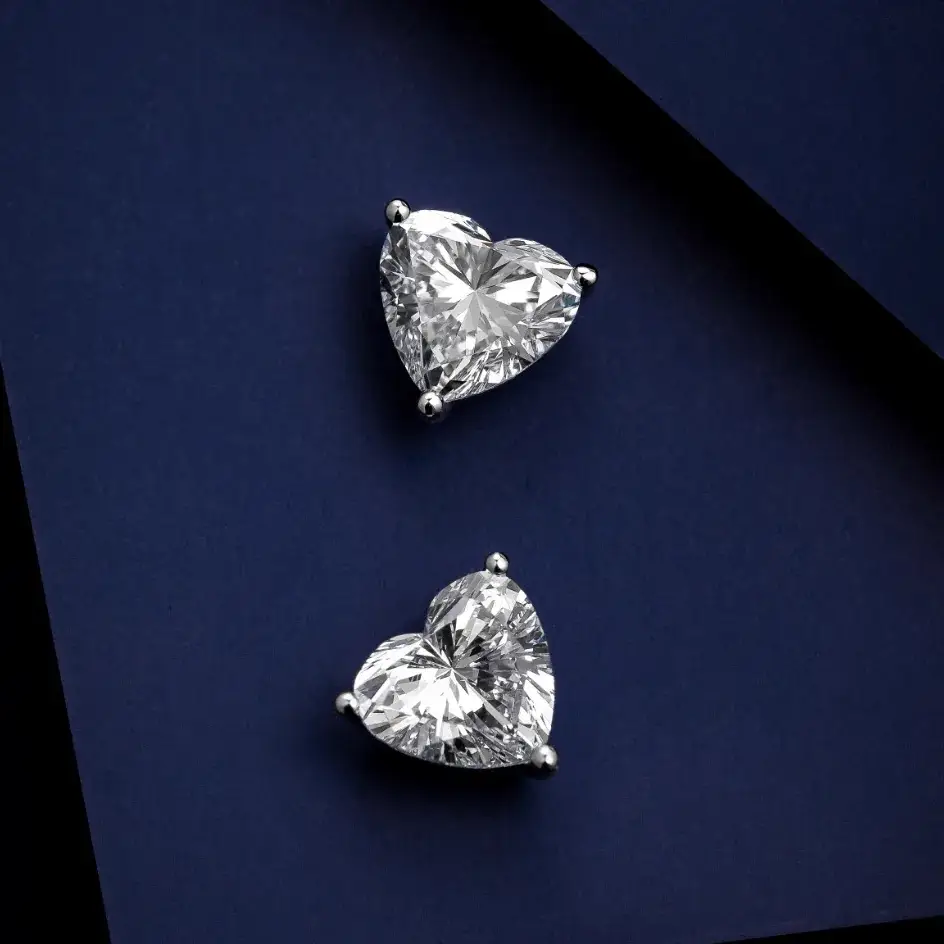 PT950 Platinum Lab-Grown Diamond Earrings — 1.43 ct — view 3
