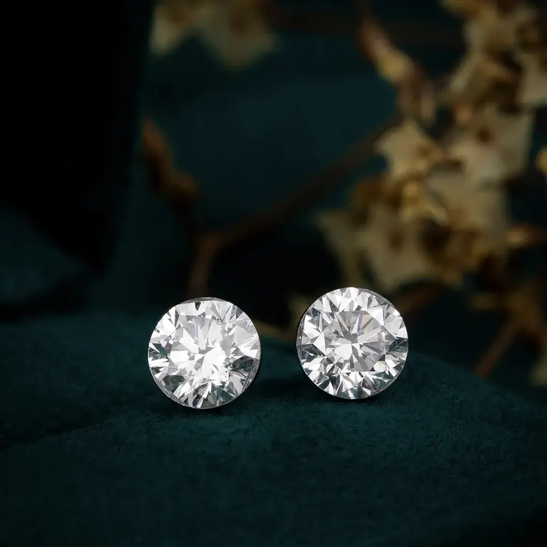 PT950 Platinum Lab-Grown Diamond Earrings — 1.46 ct