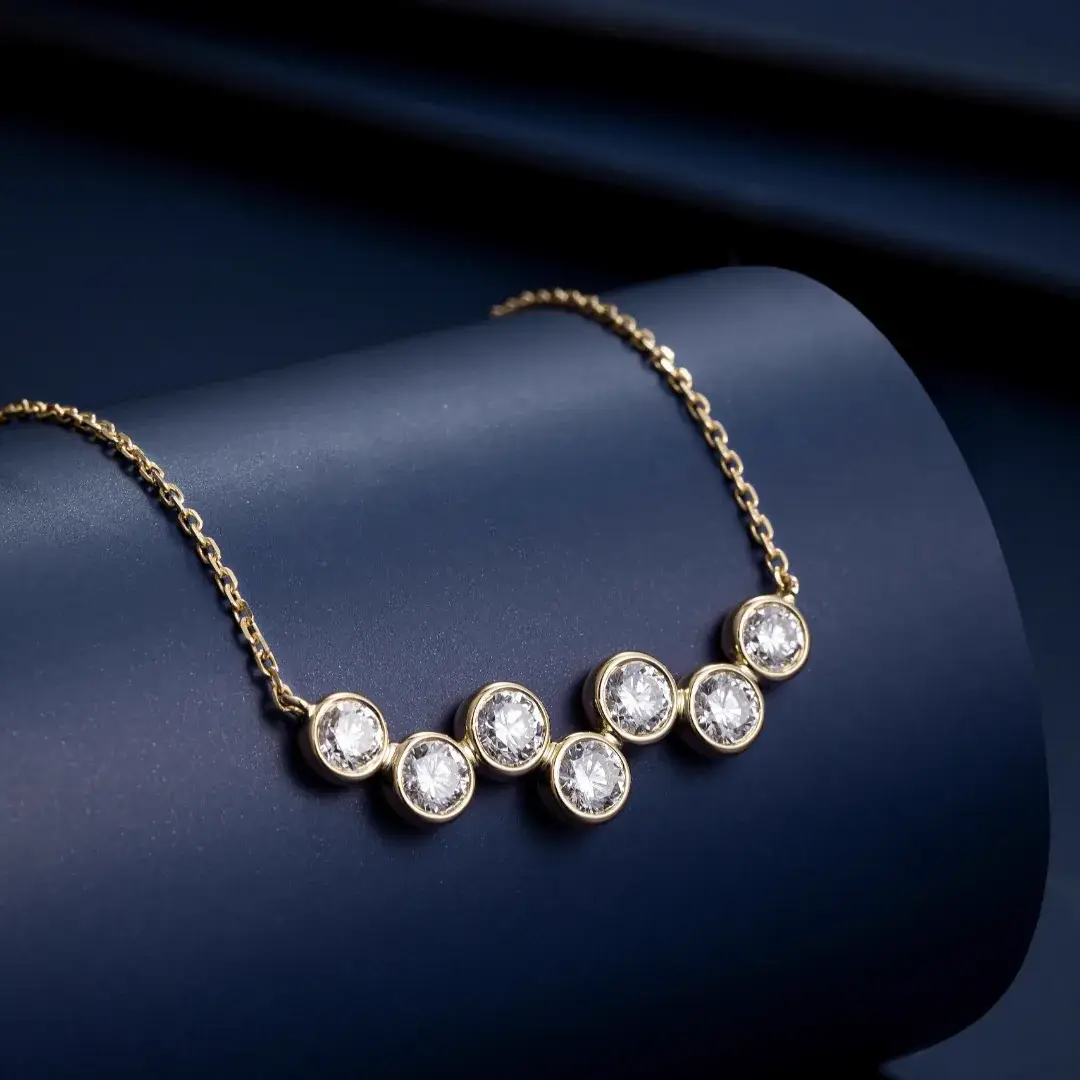 14K Gold Lab-Grown Diamond Necklace — 0.49 ct