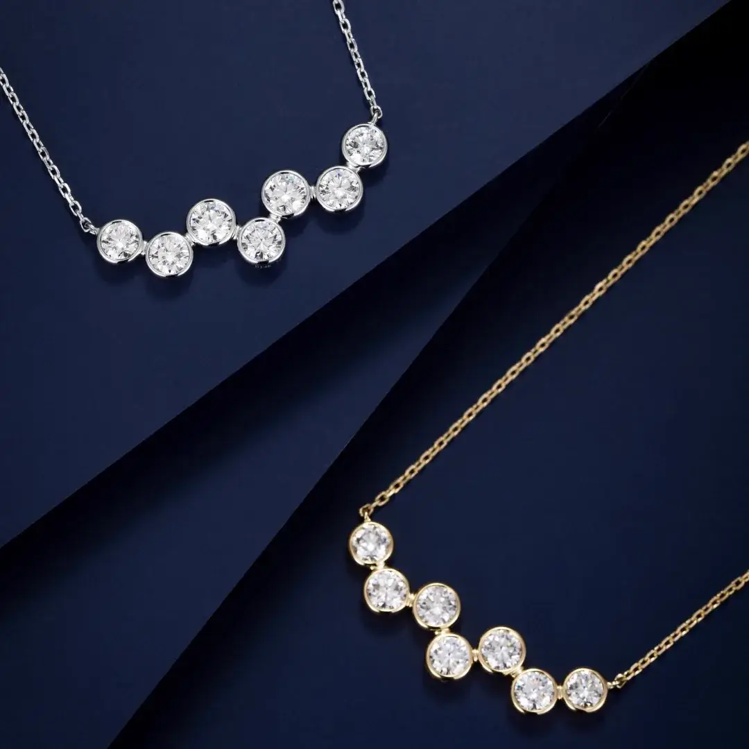 14K Gold Lab-Grown Diamond Necklace — 0.49 ct — view 3